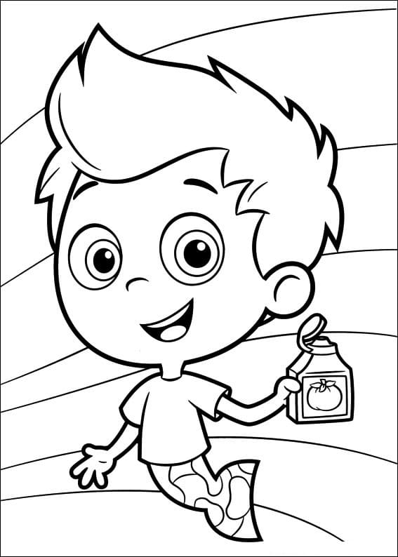 Desenho deGil de Bubble Guppies 1 para colorir