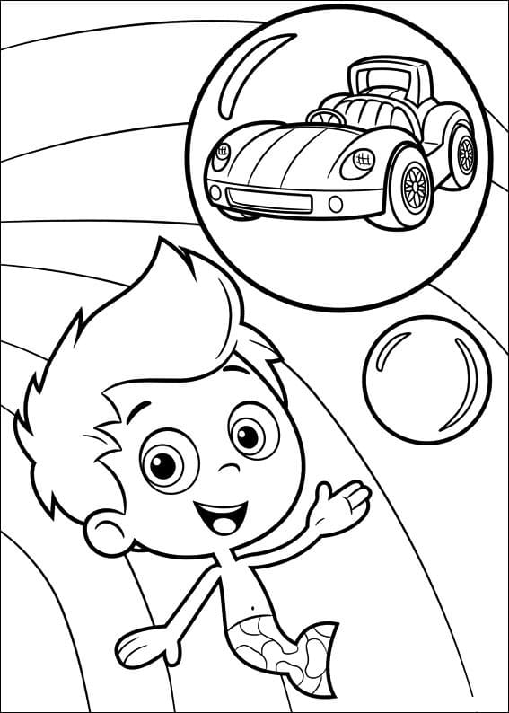 Desenho deGil de Bubble Guppies 2 para colorir