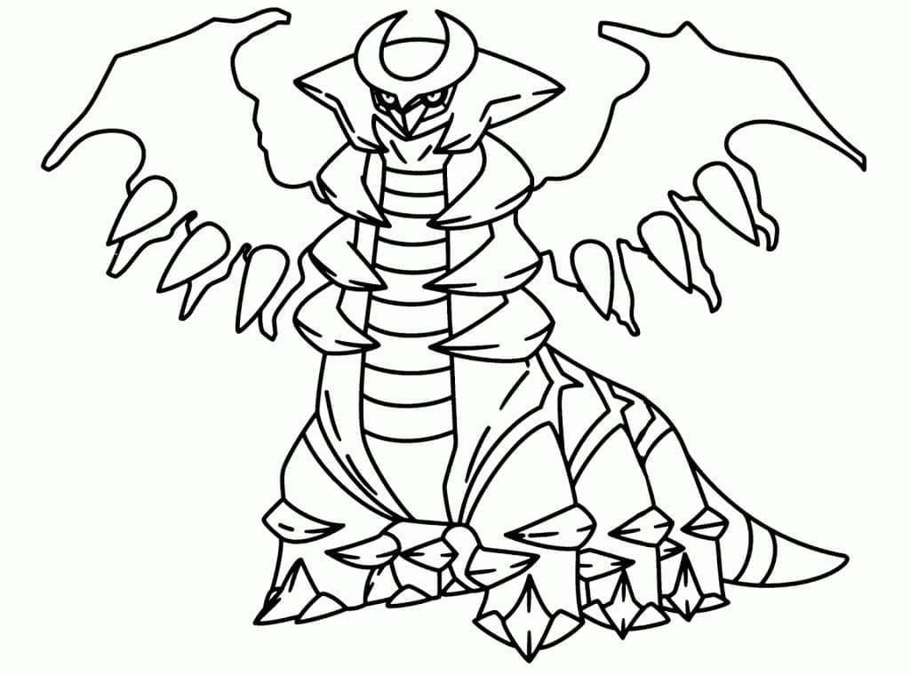 Desenho deGiratina Pokemon para colorir