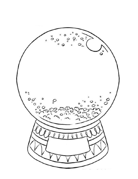 Desenho deGlobo de Neve 10 para colorir