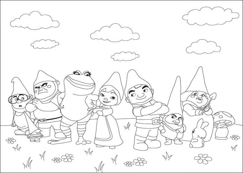 Desenho deGnomeu e Julieta 1 para colorir