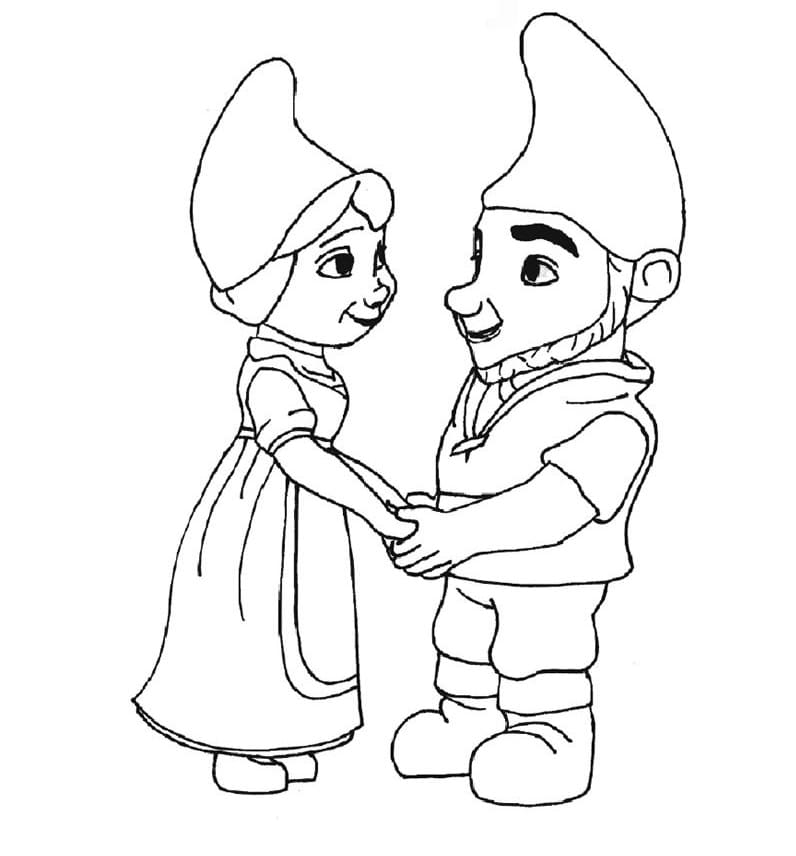 Desenho deGnomeu e Julieta 3 para colorir