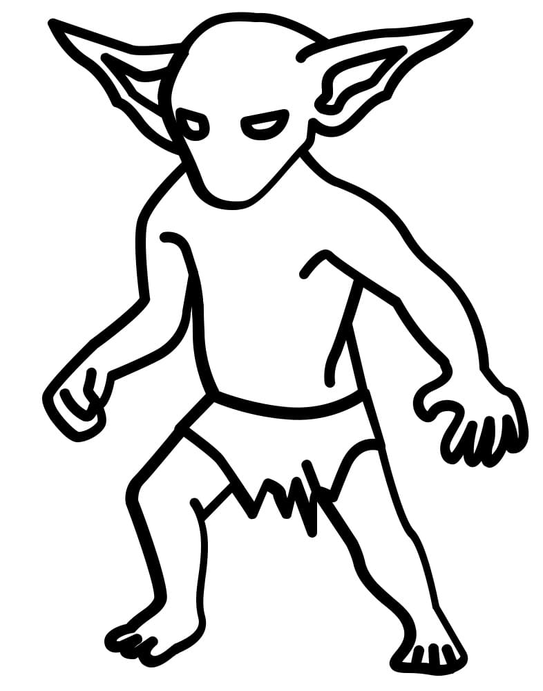 Desenho deGoblin Fácil para colorir