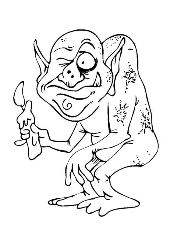 Desenho deGoblin Feio para colorir