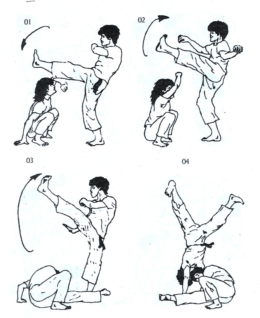 Desenho deGolpes Importantes de Capoeira para colorir