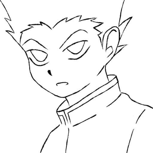 Desenho deGon de Hunter x Hunter 1 para colorir