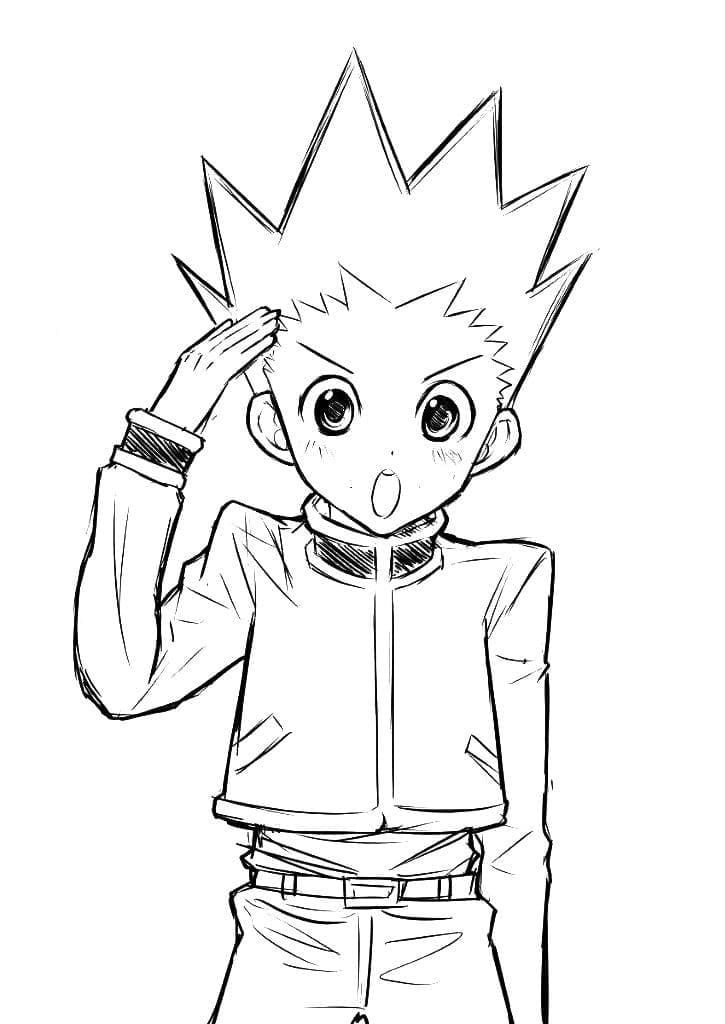 Desenho deGon de Hunter x Hunter 2 para colorir