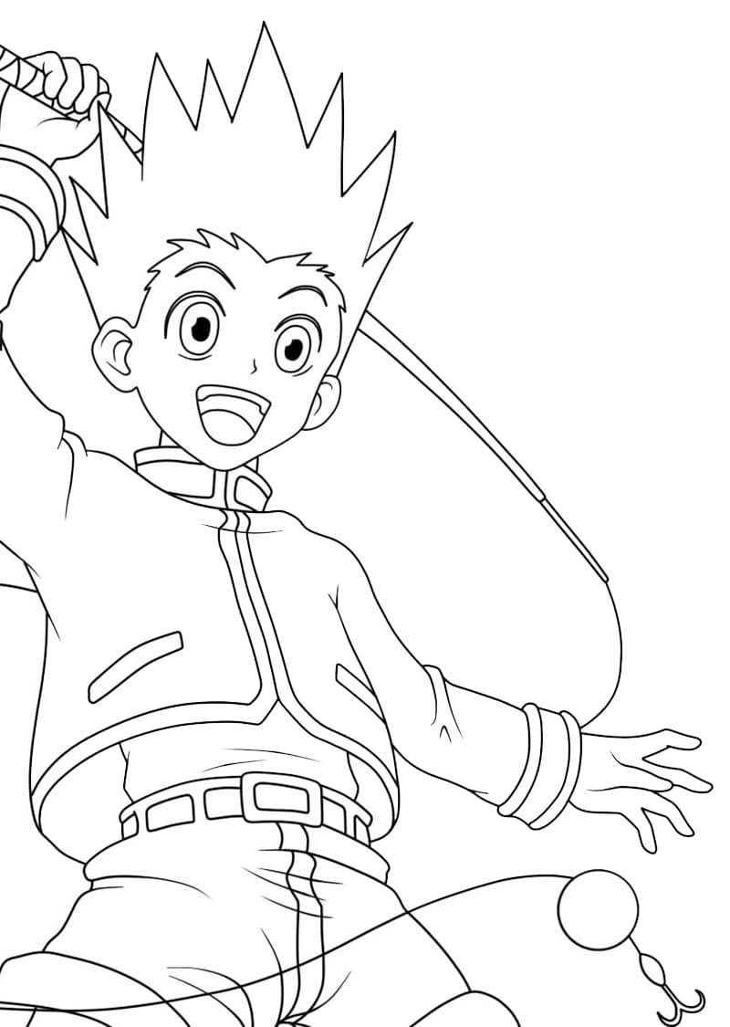 Desenhos de Hunter x Hunter para colorir