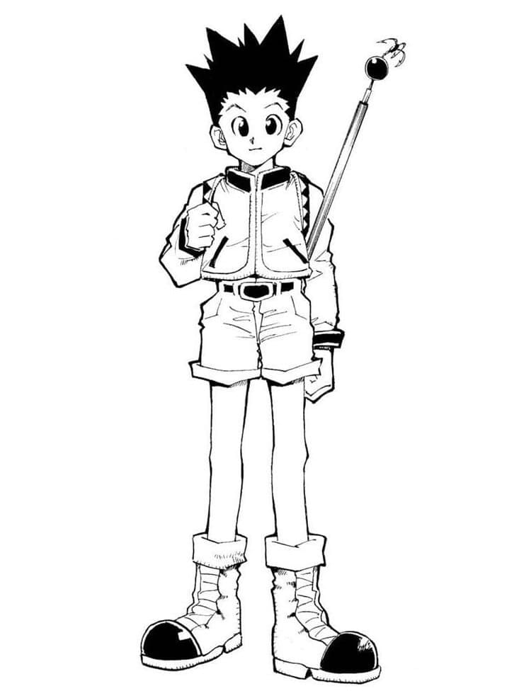 Desenho deGon de Hunter x Hunter 5 para colorir