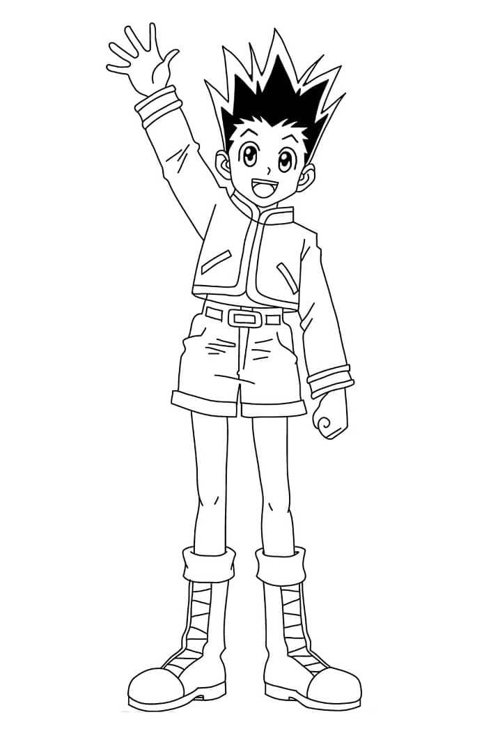 Desenho deGon de Hunter x Hunter para colorir