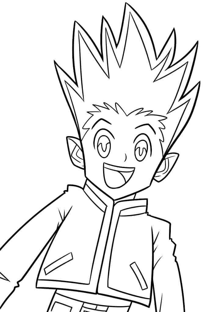 Desenho deGon Freecss 5 para colorir