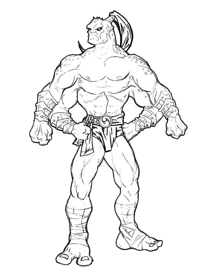 Desenho deGoro Mortal Kombat para colorir