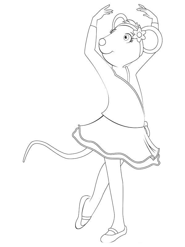 Desenho deGracie de Angelina Ballerina para colorir