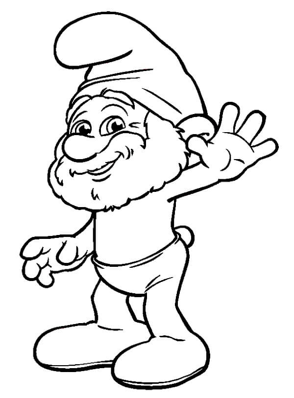 Desenhos de Smurfs para colorir