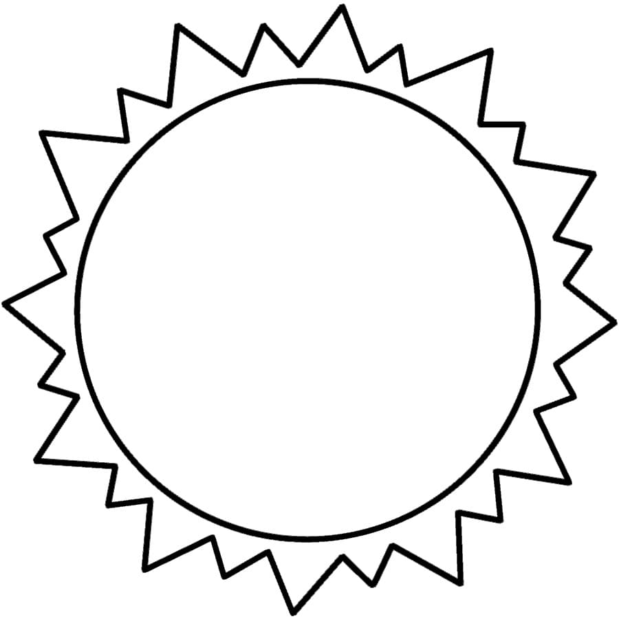 Desenho de Grande Sol para colorir