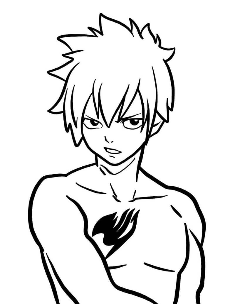 Desenho deGray Fullbuster 1 para colorir