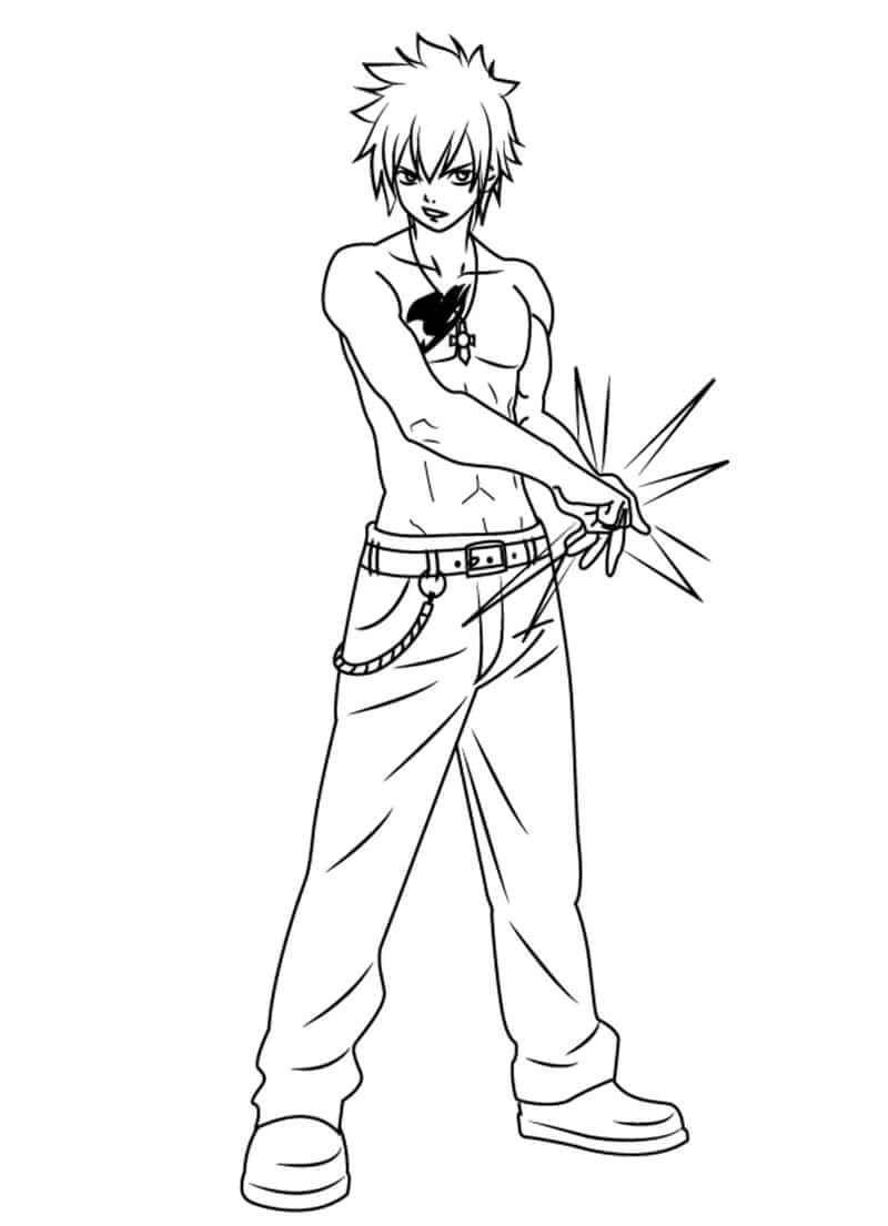 Desenho deGray Fullbuster para colorir