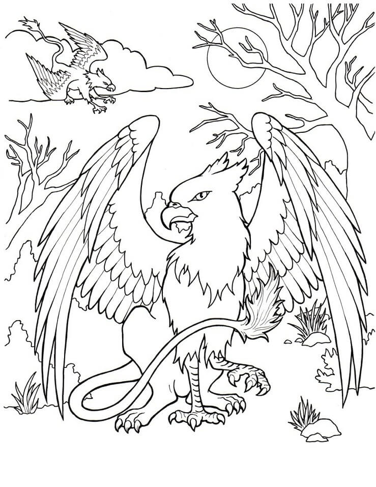 Desenho deGrifo Incrível 6 para colorir