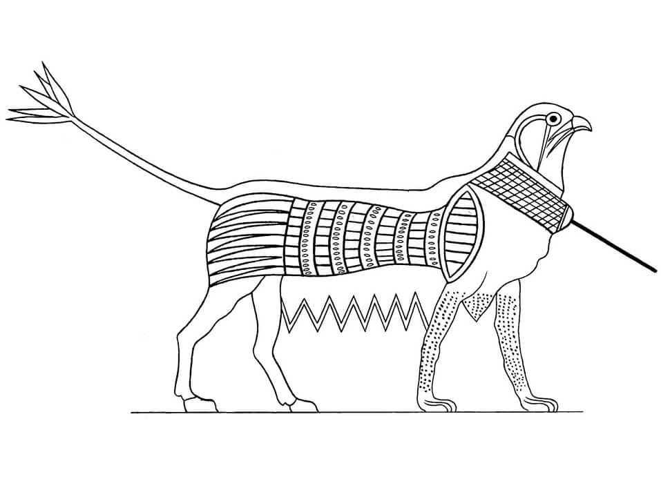 Desenho deGrifo Maravilhoso para colorir