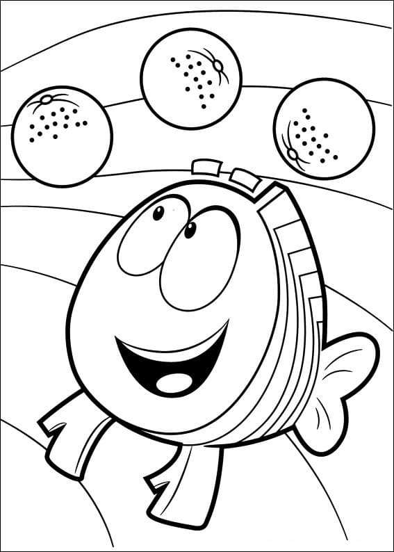 Desenho deGrouper de Bubble Guppies para colorir