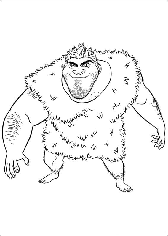 Desenho deGrug de Os Croods para colorir