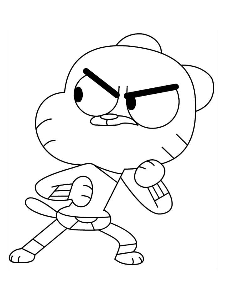 Desenho deGumball Watterson 1 para colorir