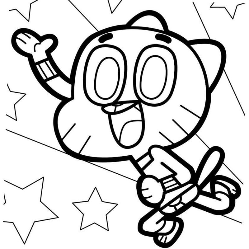 Desenho deGumball Watterson 10 para colorir