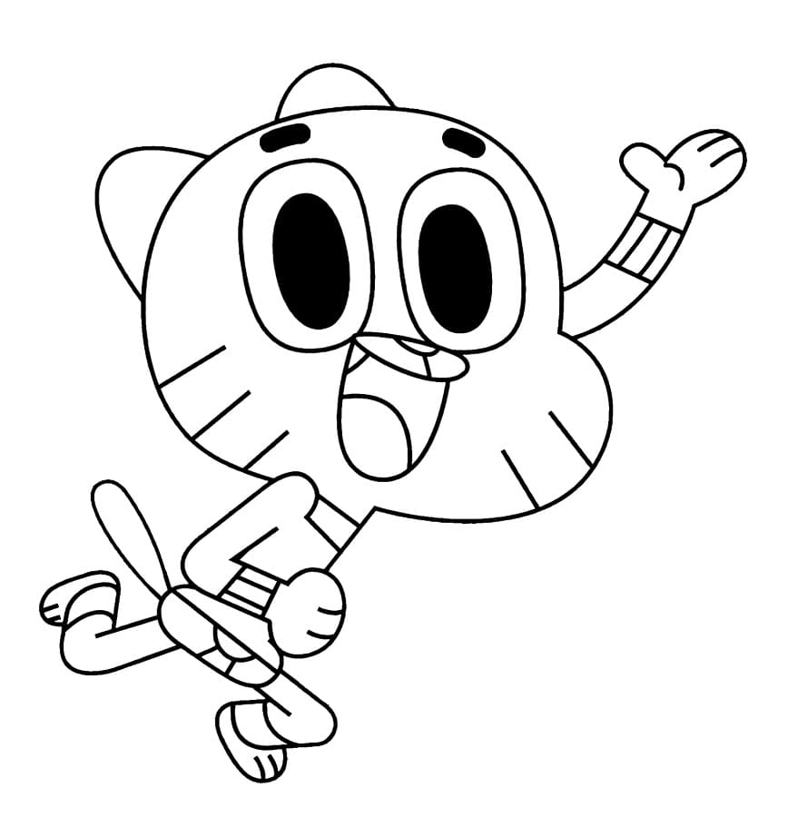 Desenho deGumball Watterson 4 para colorir