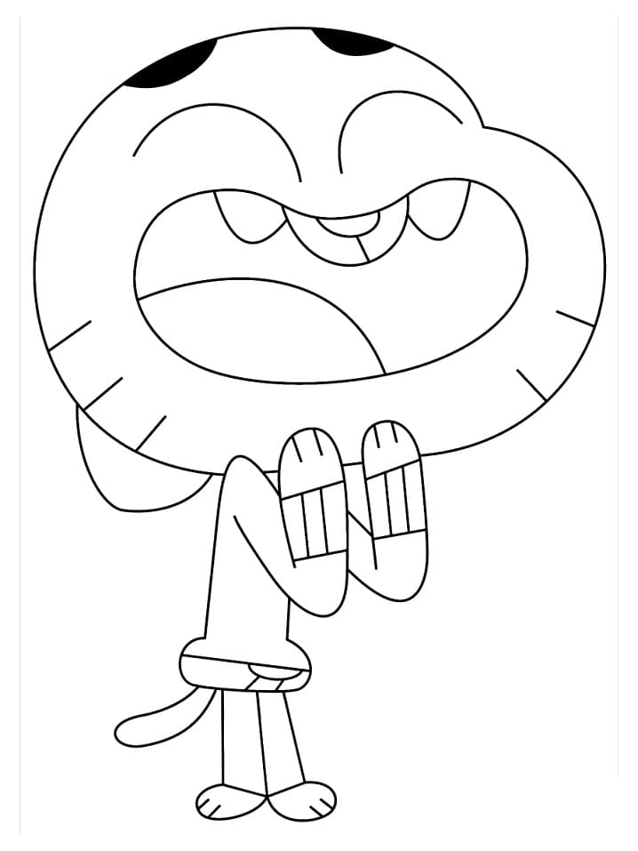 Desenho deGumball Watterson 5 para colorir