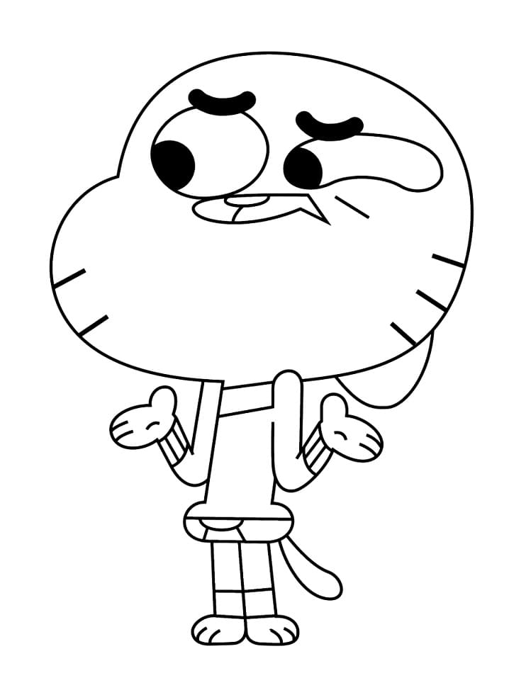 Desenho deGumball Watterson 6 para colorir