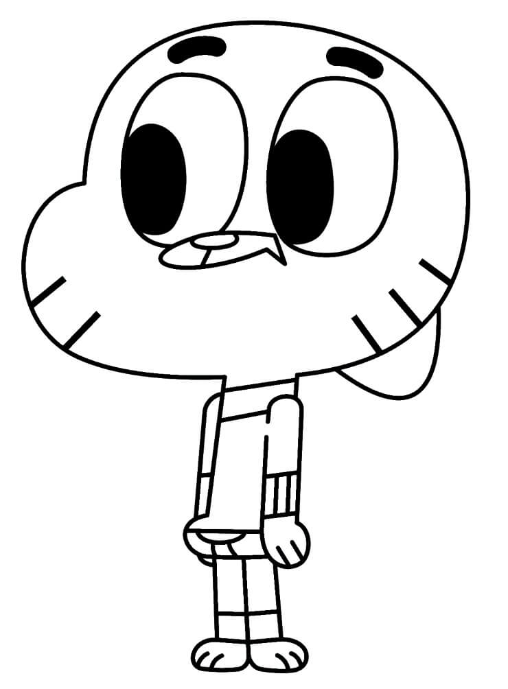 Desenho deGumball Watterson para colorir