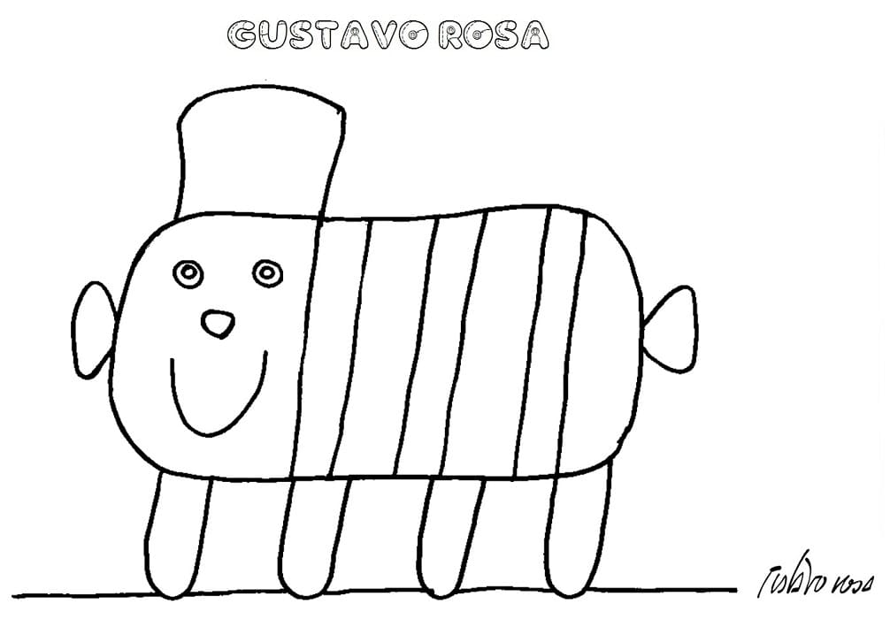 Desenho deGustavo Rosa 7 para colorir