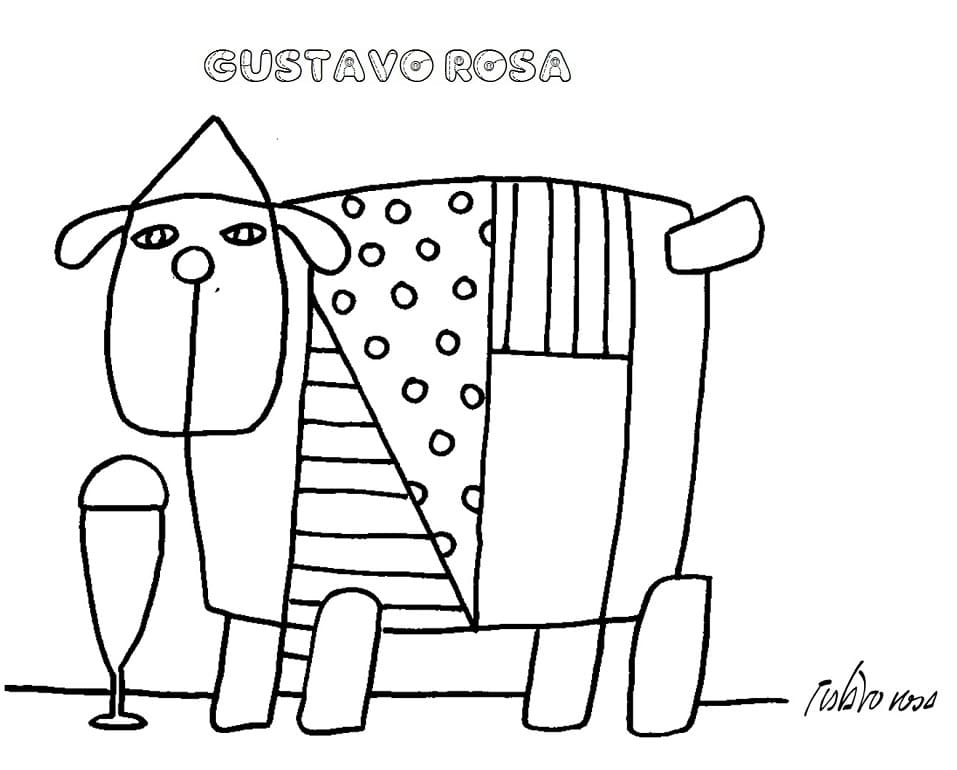 Desenho deGustavo Rosa 8 para colorir