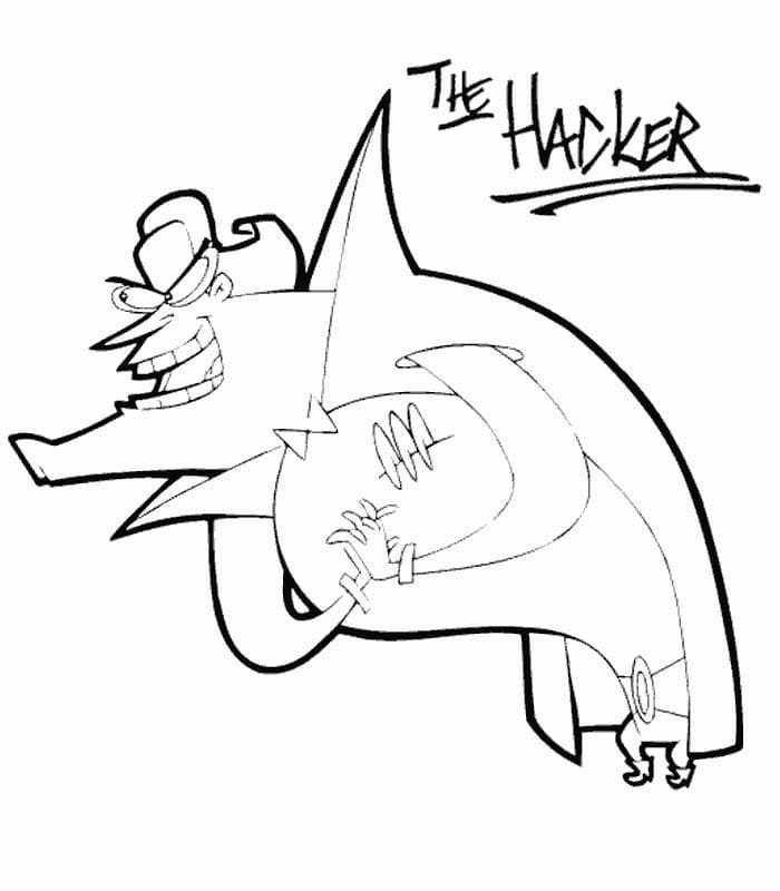 Desenho deHacker Cyberchase para colorir