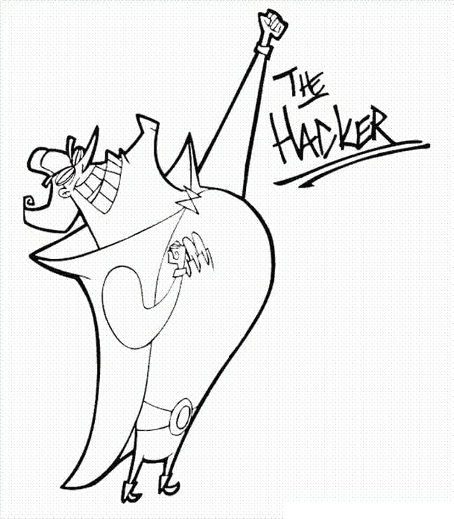 Desenho deHacker de Cyberchase para colorir