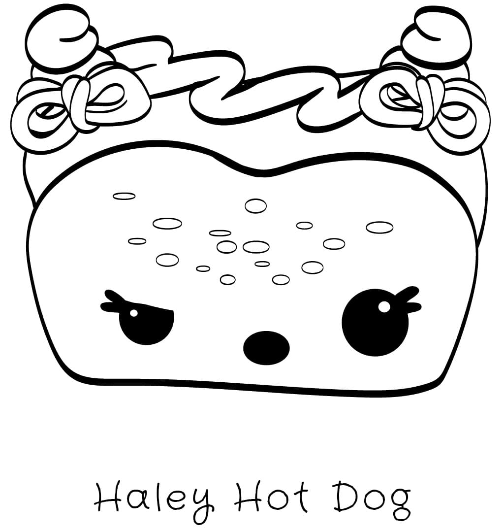 Desenho deHaley Hot Dog Num Noms para colorir