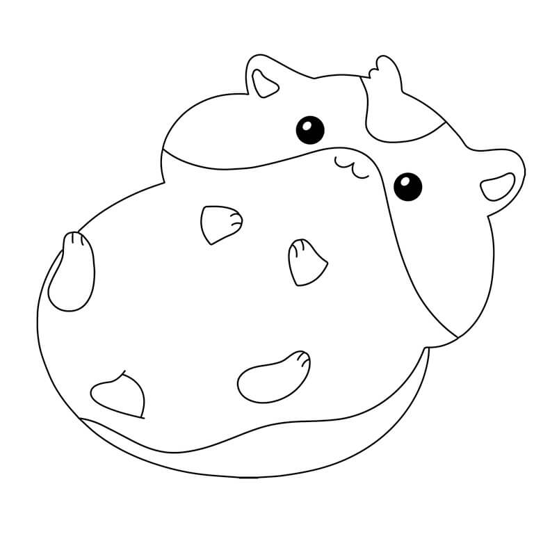 Desenho deHamster Gordo 3 para colorir