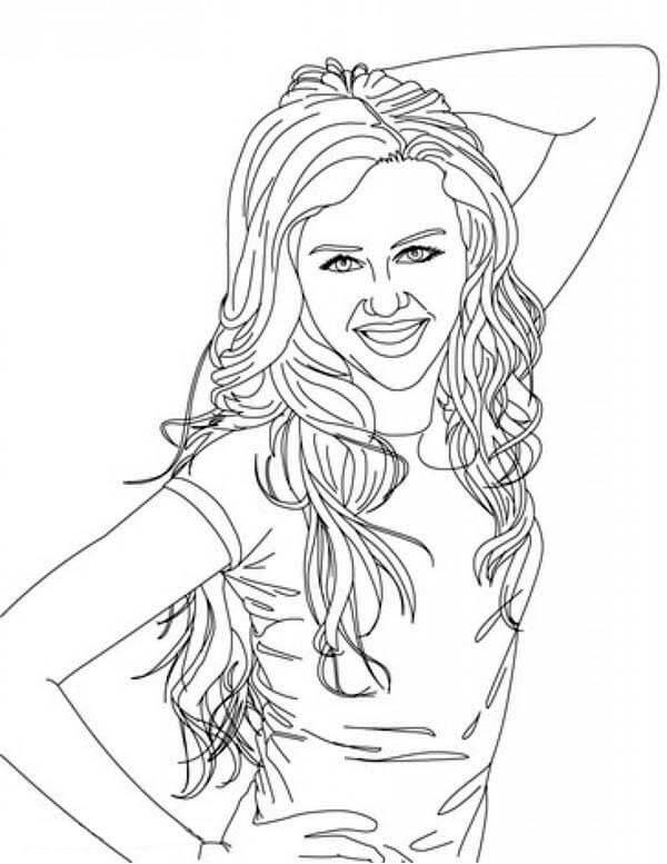 Desenho deHannah Montana 14 para colorir