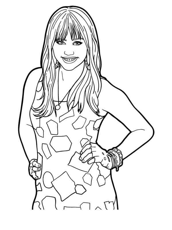 Desenhos de Hannah Montana para colorir