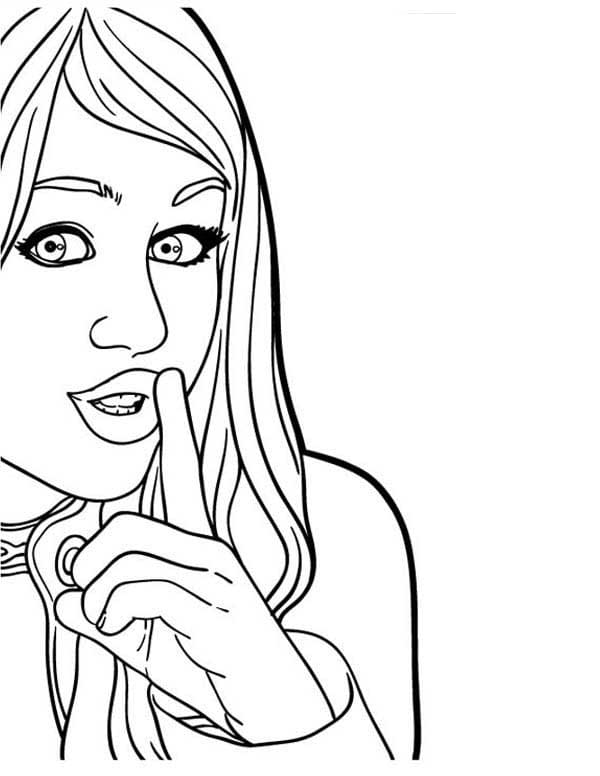 Desenho deHannah Montana 18 para colorir