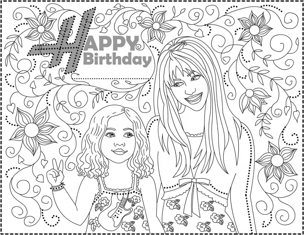 Desenho deHannah Montana 20 para colorir