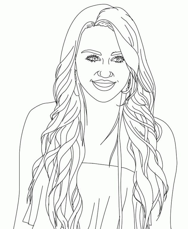 Desenho deHannah Montana 22 para colorir