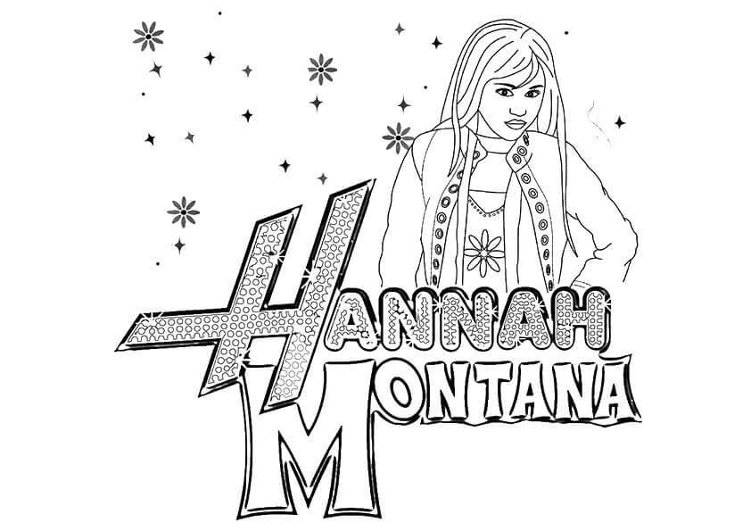 Desenho deHannah Montana 6 para colorir