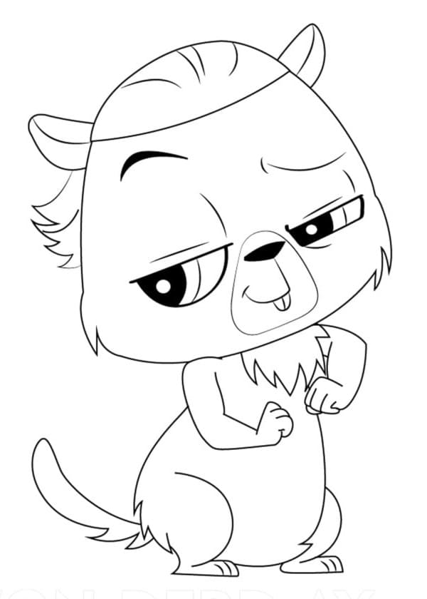 Desenho de Harold Winston Littlest Pet Shop para colorir