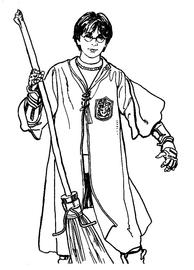 Desenho de Harry Potter 14 para colorir