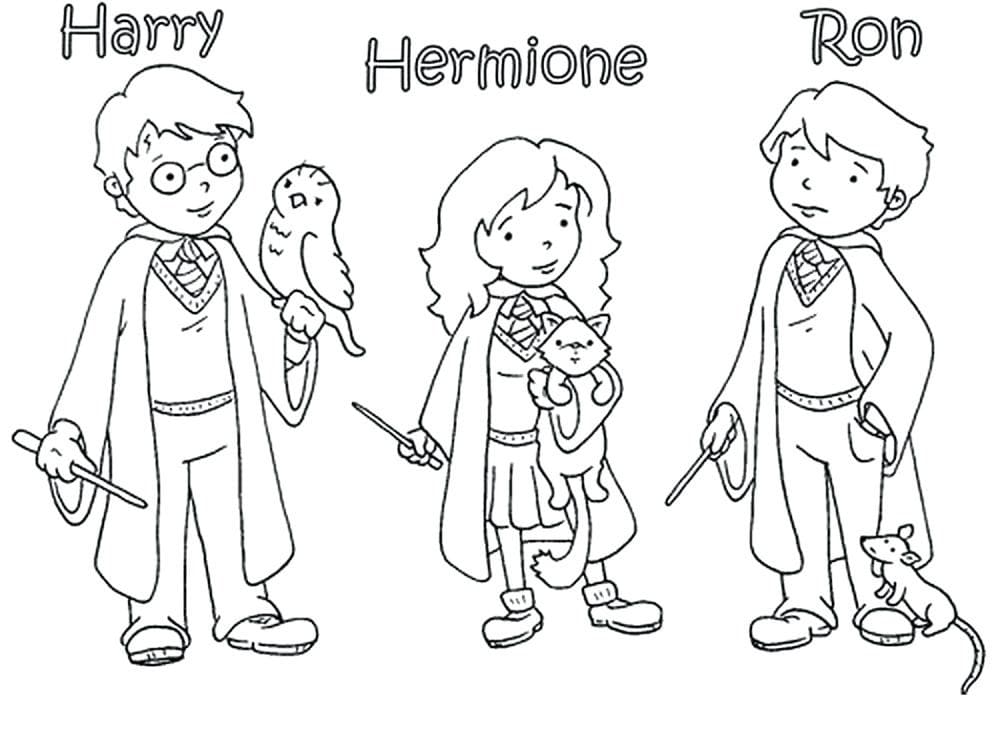 Desenho de Harry Potter 18 para colorir