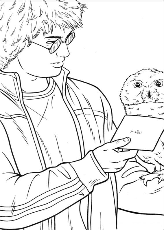 Desenho de Harry Potter 19 para colorir