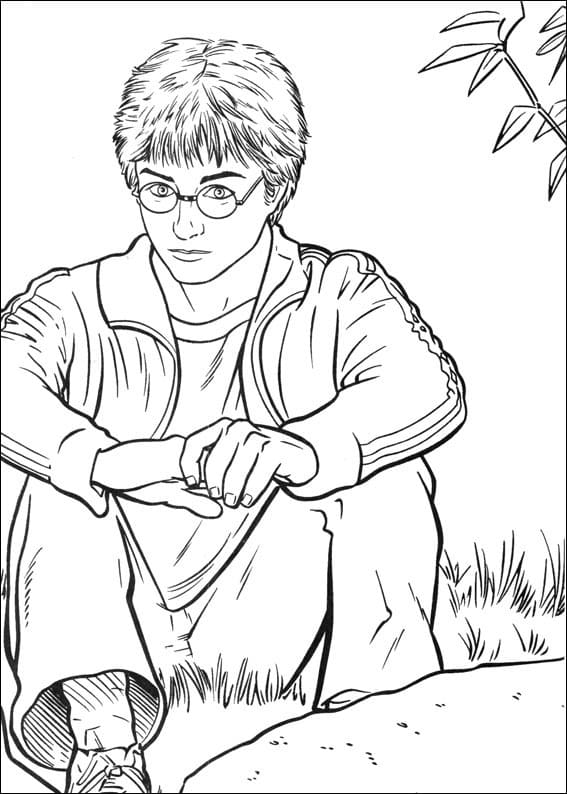 Desenho de Harry Potter 21 para colorir