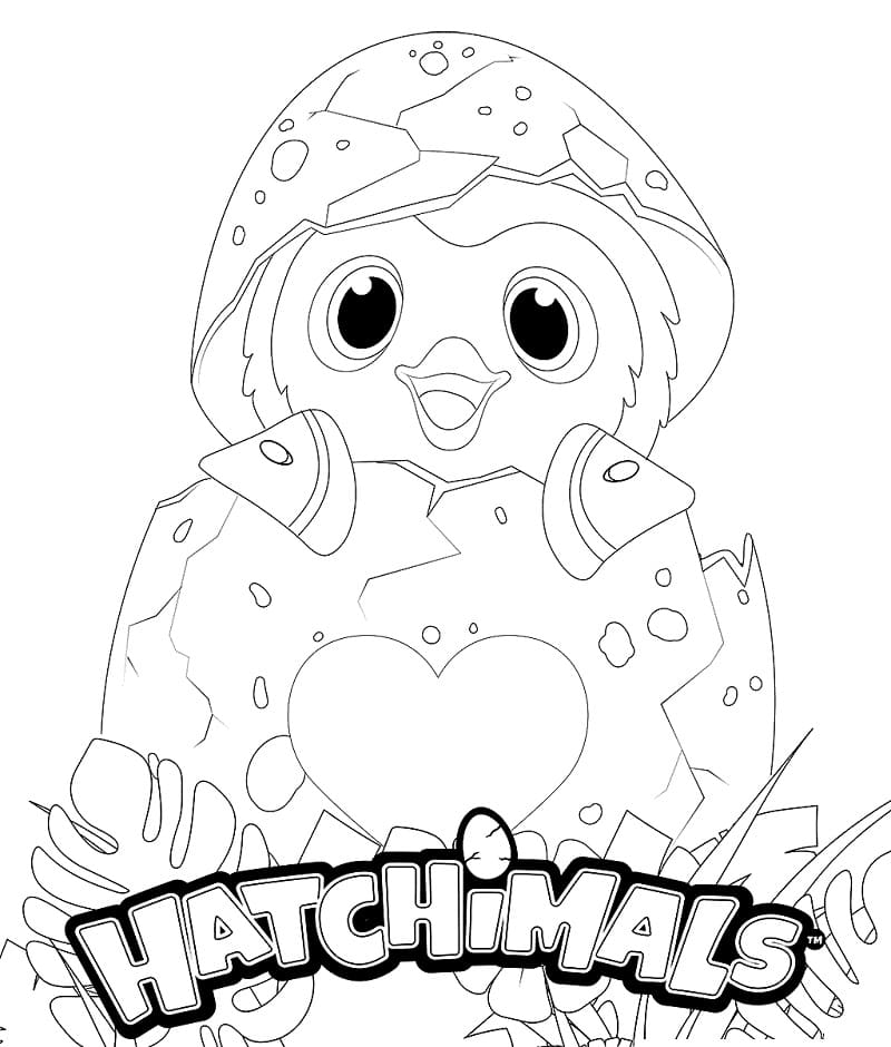 Desenho deHatchimals 1 para colorir