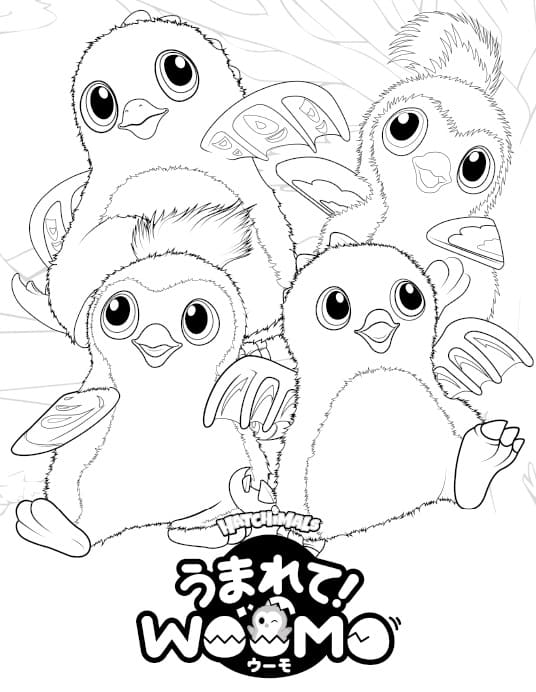 Desenho deHatchimals 2 para colorir